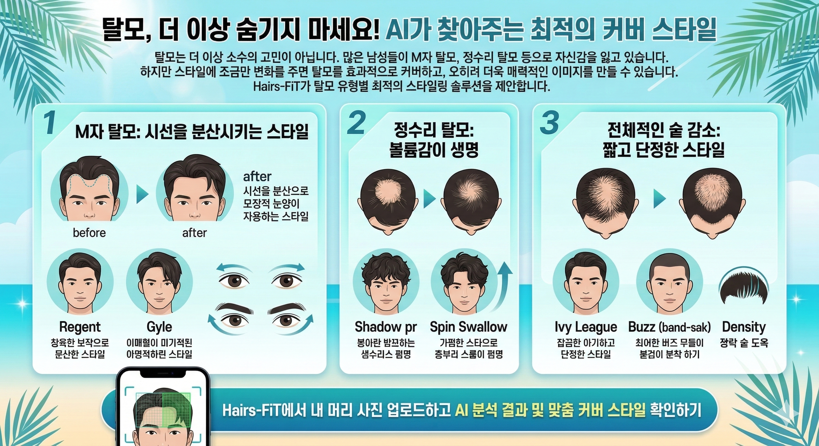 탈모, 더 이상 숨기지 마세요! AI가 찾아주는 최적의 커버 스타일